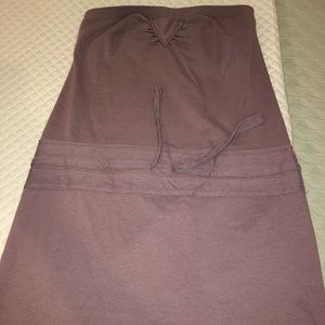 Strapless jersey dress